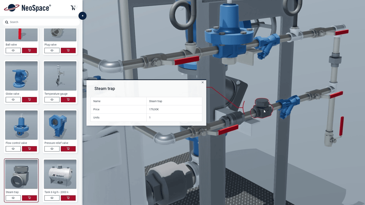 3D Web-Ersatzteilkatalog